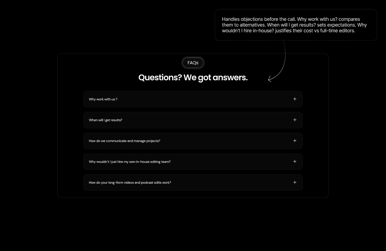 Upsync Media FAQ section